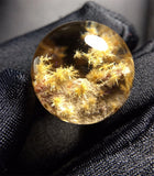 18.6mm Natural Quartz Crystal Ball Sunflower Sea Urchin Flower Sphere Gift AAAAA Sunflower