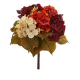Nearly Natural 16 " Autumn Hydrangea Berry Bouquet Artificial Flower (Set of 2) Hydrangea