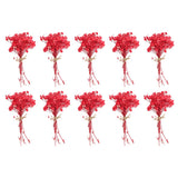 10 Pcs Mini Dried Flower Bouquet Baby's Breath Boho DIY Gift Red Dried Flower