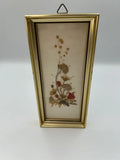 Reichlin Dried Wildflower Framed Wall Hanger Handmade In Switzerland Vintage Dried Flower