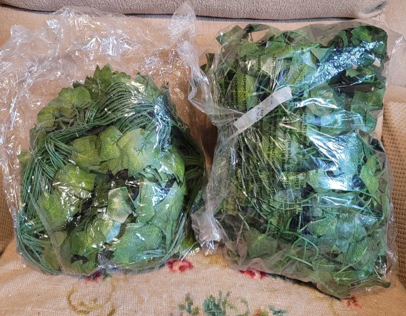 Fake Vines Two 12 Packs Totaling 164 Feet Aesthetic Artificial Plant Ivy Leaves Green Plant