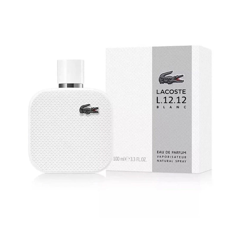 Lacoste L.12.12 Blanc Eau De Parfum 3.3oz Spray for Men NEW EDP