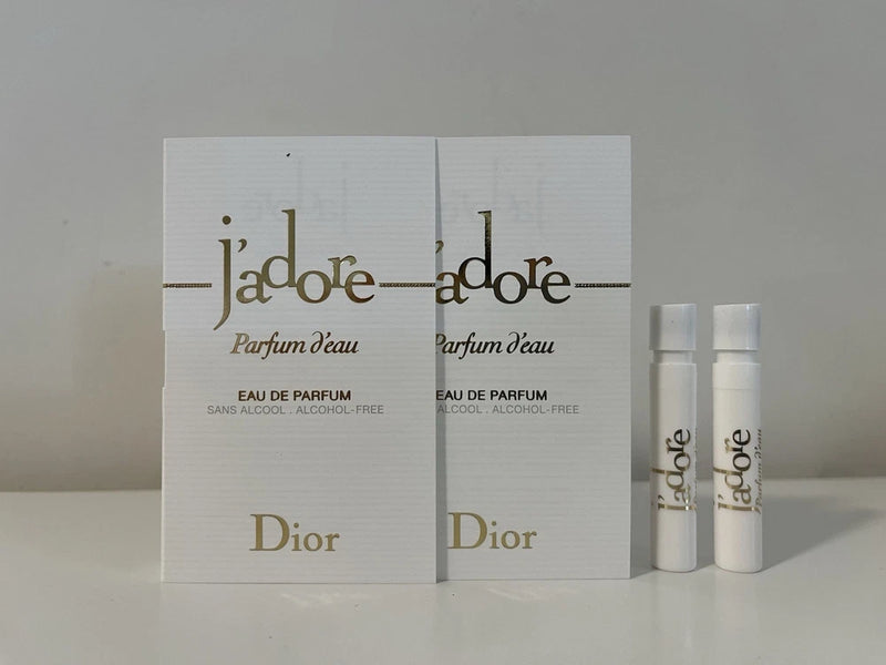 2x Dior J'Adore Parfum D'Eau Eau de Parfum Alcohol-Free Sample Spray .04oz 1.2ml EDP