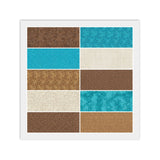 Turquoise Blue Brown LAYER CAKE: 20) 10